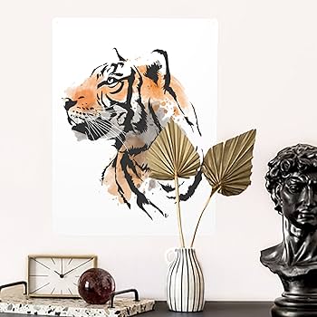 Amazon.co.jp: メタルプレート ブリキ看板 タイガー 虎 トラ とら 水彩 Amazon.co.jp: メタルプレート ブリキ看板 タイガー 虎 トラ とら 水彩